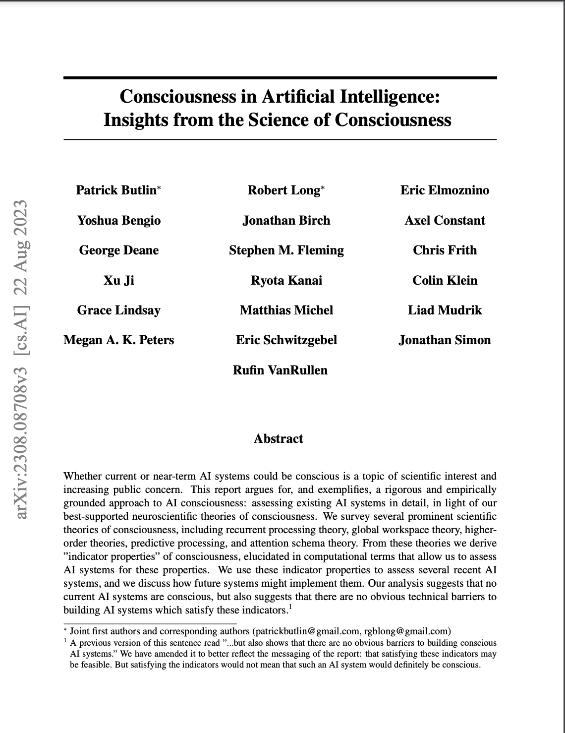 AI Conciousness: Insights from the Science of Conciousness